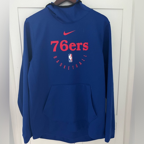 Philadelphia 76ers Nike Men’s L Spotlight Performance Hoodie Sixers Sweatshirt - Picture 1 of 8